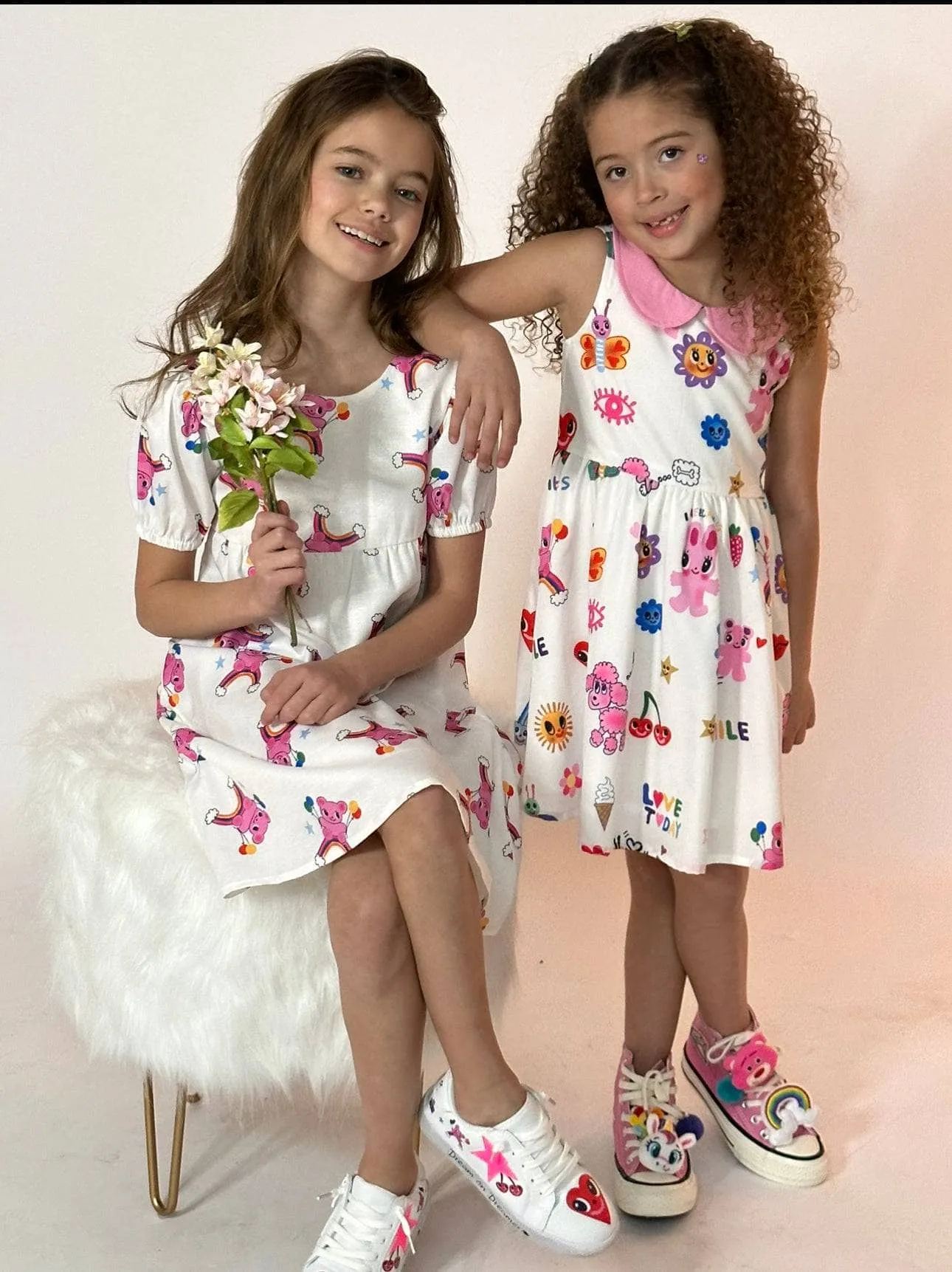 Rainbow Balloon Bear Dress