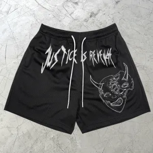 Retro Street Loose Mesh Shorts