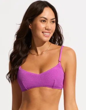 Sea Dive Bralette Bikini Top - Violet