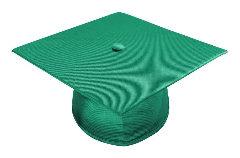 Shiny Emerald Green Bachelors Graduation Cap - College & University