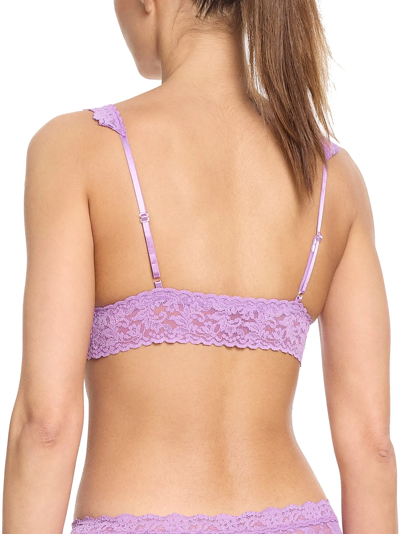 Signature Lace Crossover Bralette Venus Purple Sale