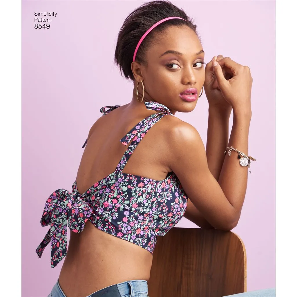 Simplicity Pattern 8549 Women’s' Bra Tops