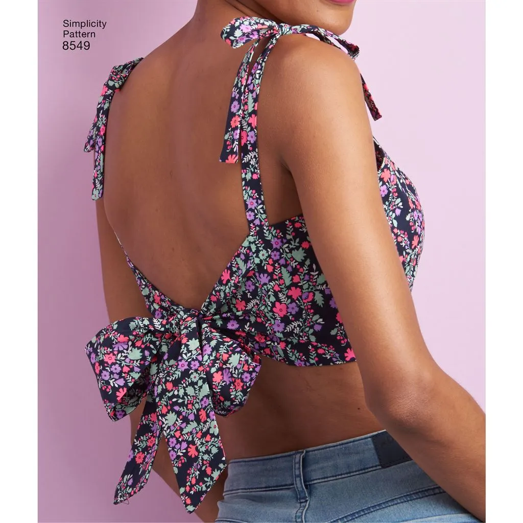 Simplicity Pattern 8549 Women’s' Bra Tops