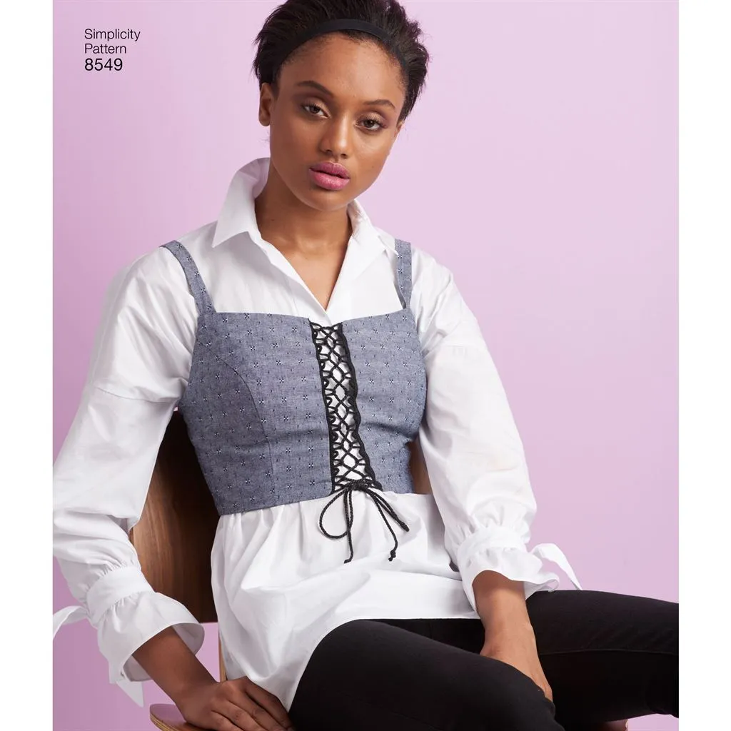 Simplicity Pattern 8549 Women’s' Bra Tops