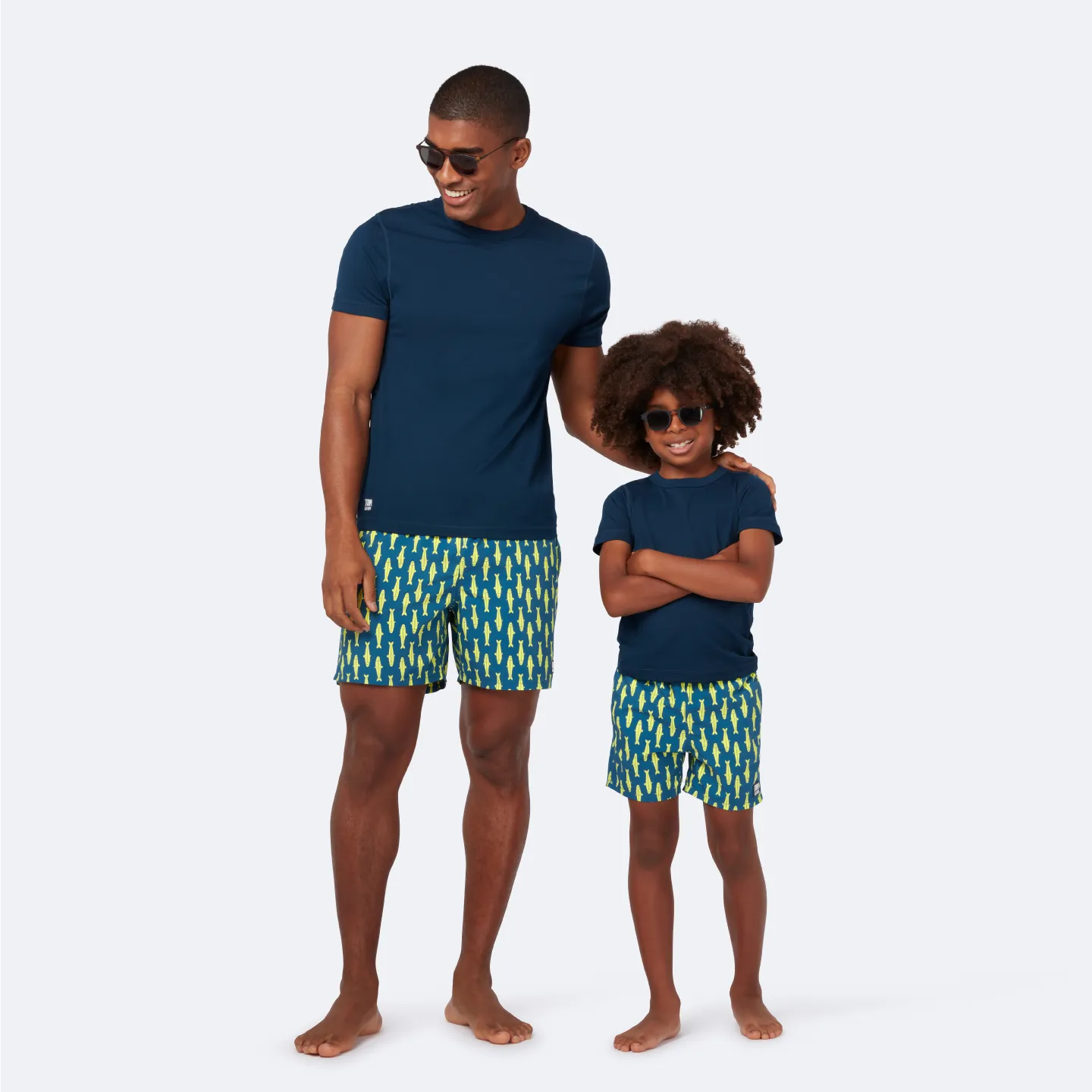Solid Deep Blue Short Sleeve