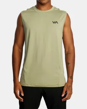 Sport Vent Muscle Tank Top - Grey Army