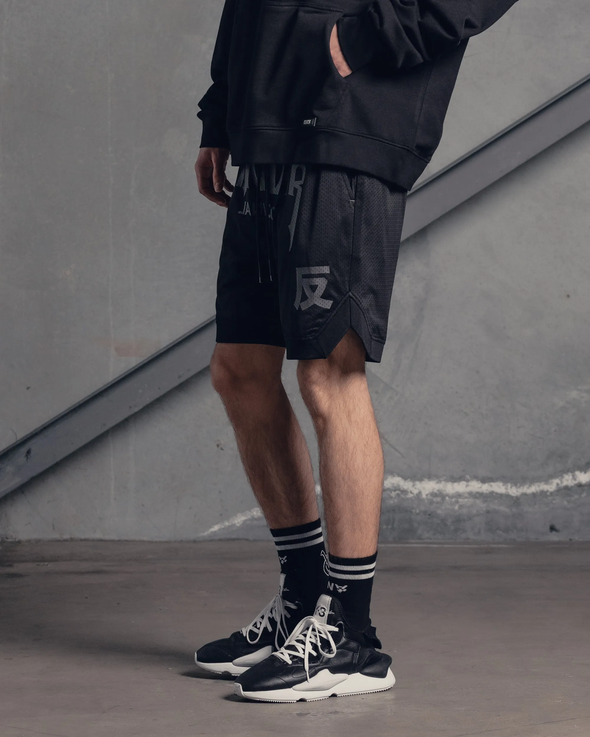 The Anti Order Shibuya Markets Mesh Shorts Black/Grey