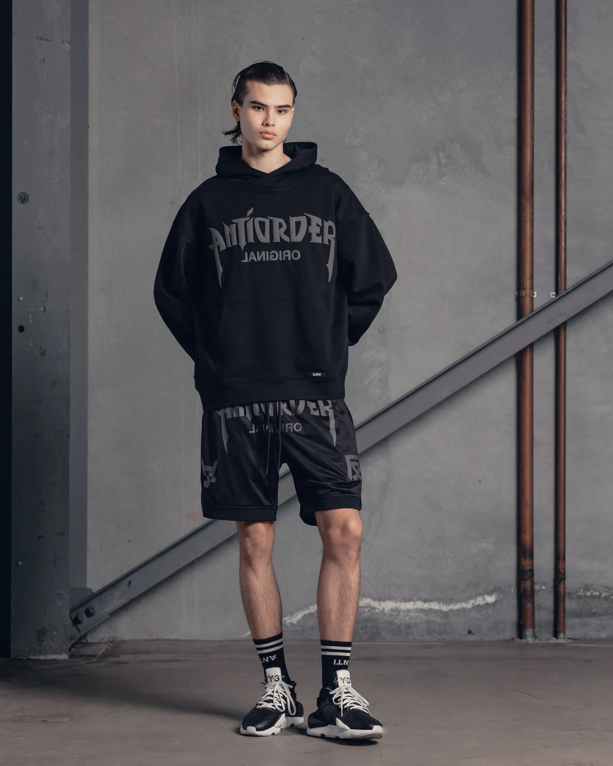 The Anti Order Shibuya Markets Mesh Shorts Black/Grey