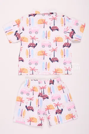 Tropical Vibes Baby Boy Romper Set