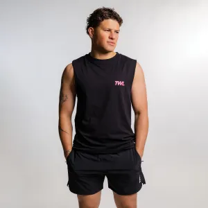 TWL -  OVERSIZED MUSCLE TANK - STRONGER TOGETHER - BLACK