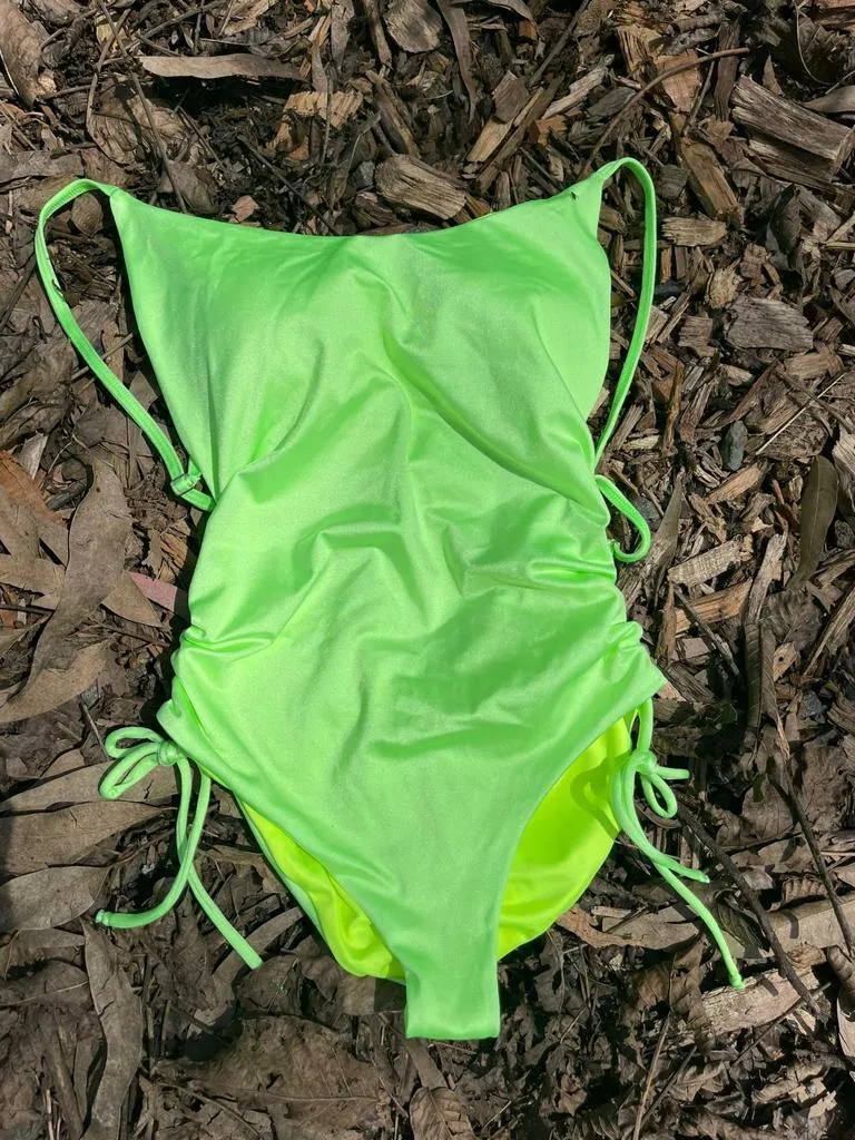 Vestido de Baño 8112  Verde manzana