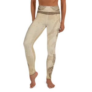Vidya (Brown) High Waist Womens Yoga Leggings