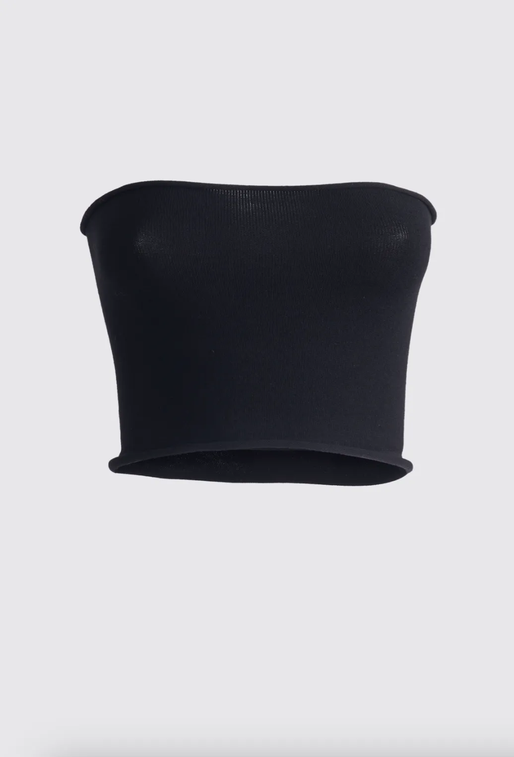 Viscose Bandeau Bra - Black