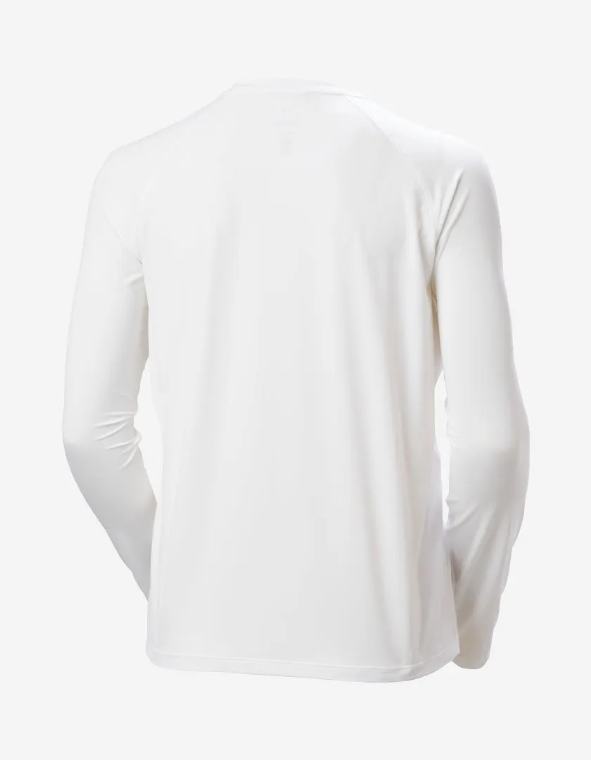 W SHINE SOLEN LS CREW, White