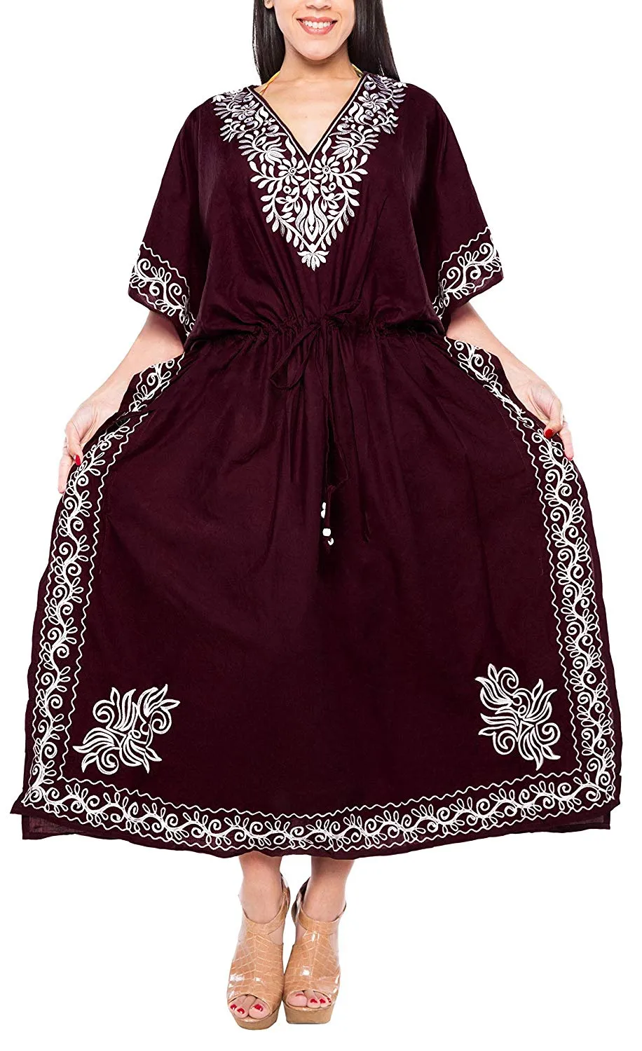 Women's Beachwear Designer Dress Rayon Swimwear Swimsuit Kimono Long Kaftan