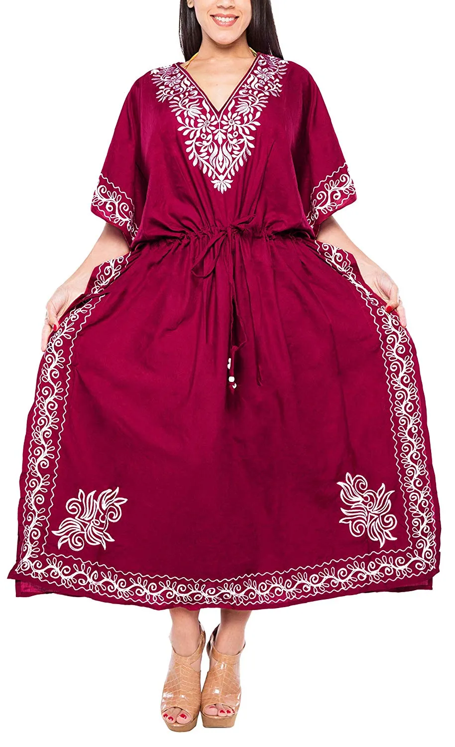 Women's Beachwear Designer Dress Rayon Swimwear Swimsuit Kimono Long Kaftan