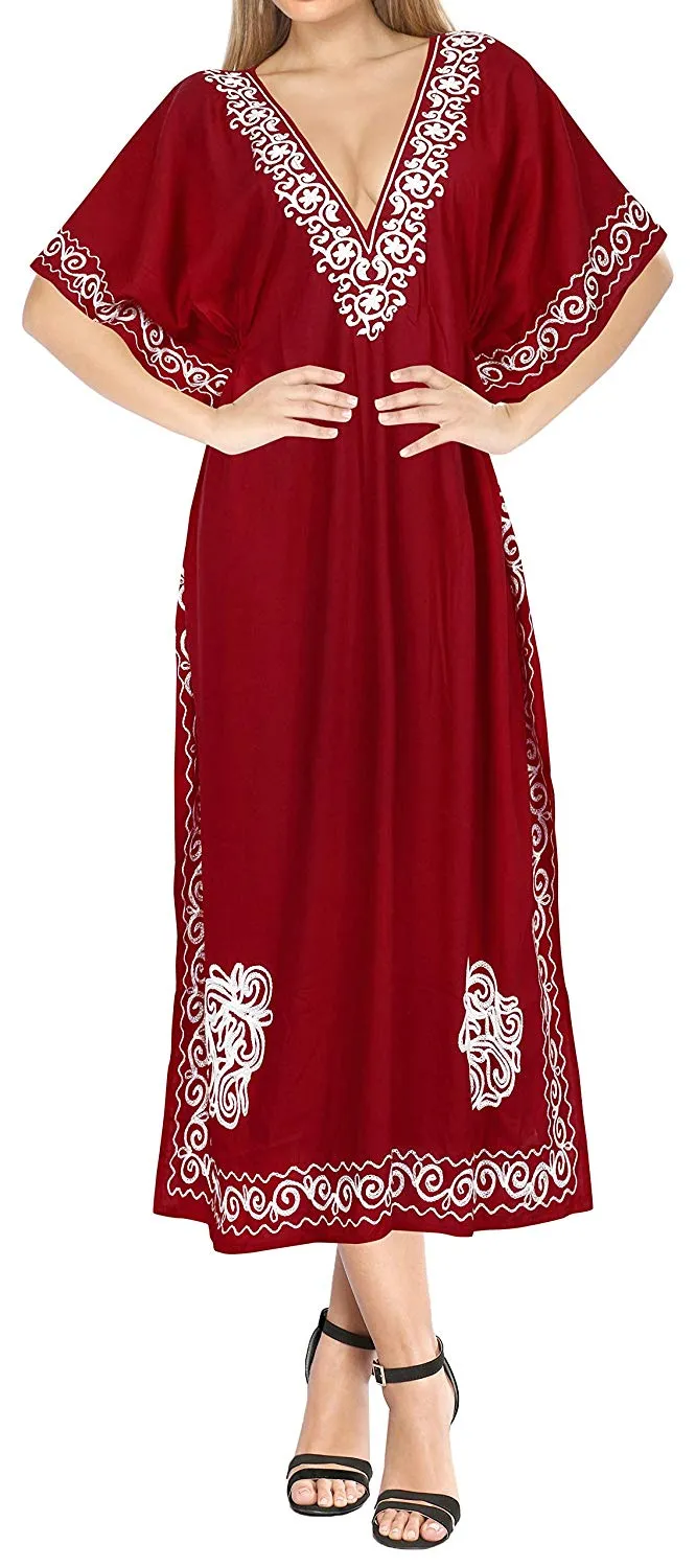Women's Beachwear Designer Dress Rayon Swimwear Swimsuit Kimono Long Kaftan