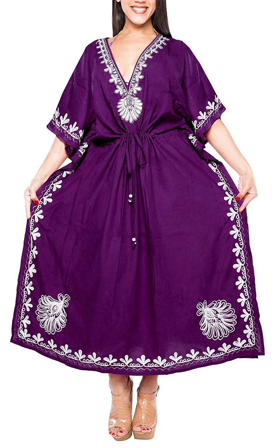 Women's Beachwear Designer Dress Rayon Swimwear Swimsuit Kimono Long Kaftan