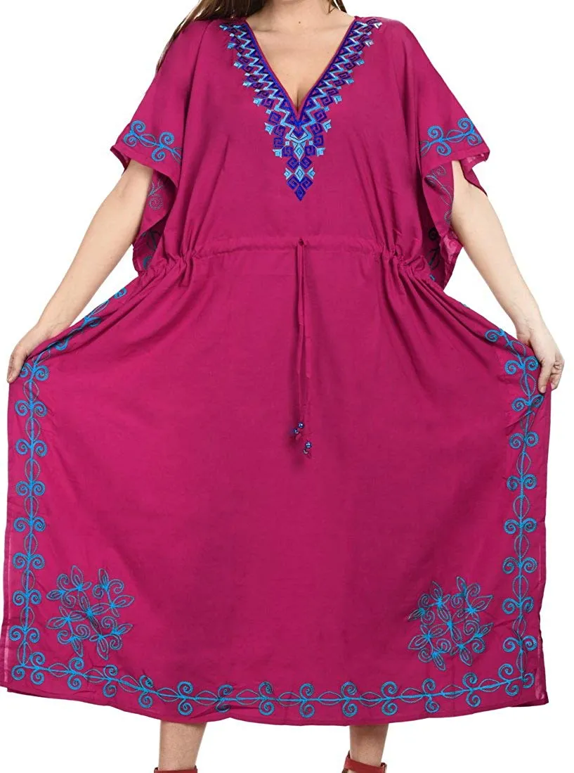 Women's Beachwear Designer Dress Rayon Swimwear Swimsuit Kimono Long Kaftan