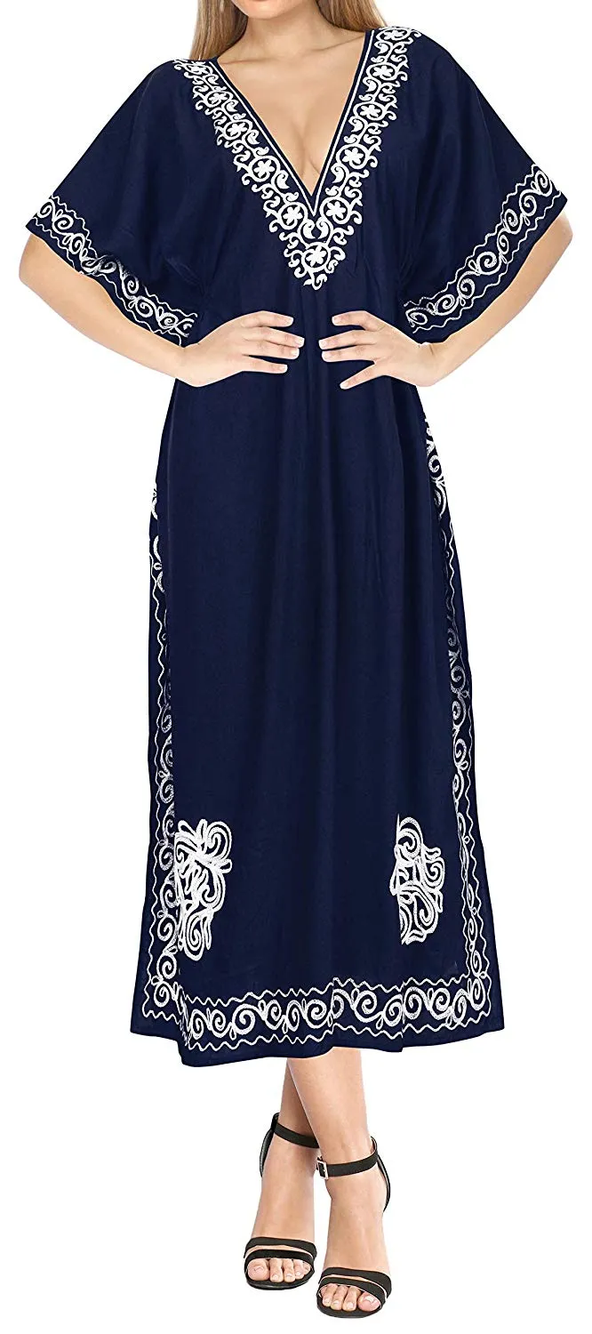 Women's Beachwear Designer Dress Rayon Swimwear Swimsuit Kimono Long Kaftan