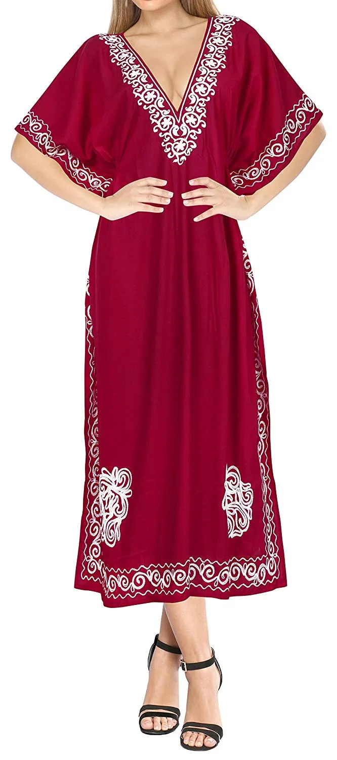 Women's Beachwear Designer Dress Rayon Swimwear Swimsuit Kimono Long Kaftan