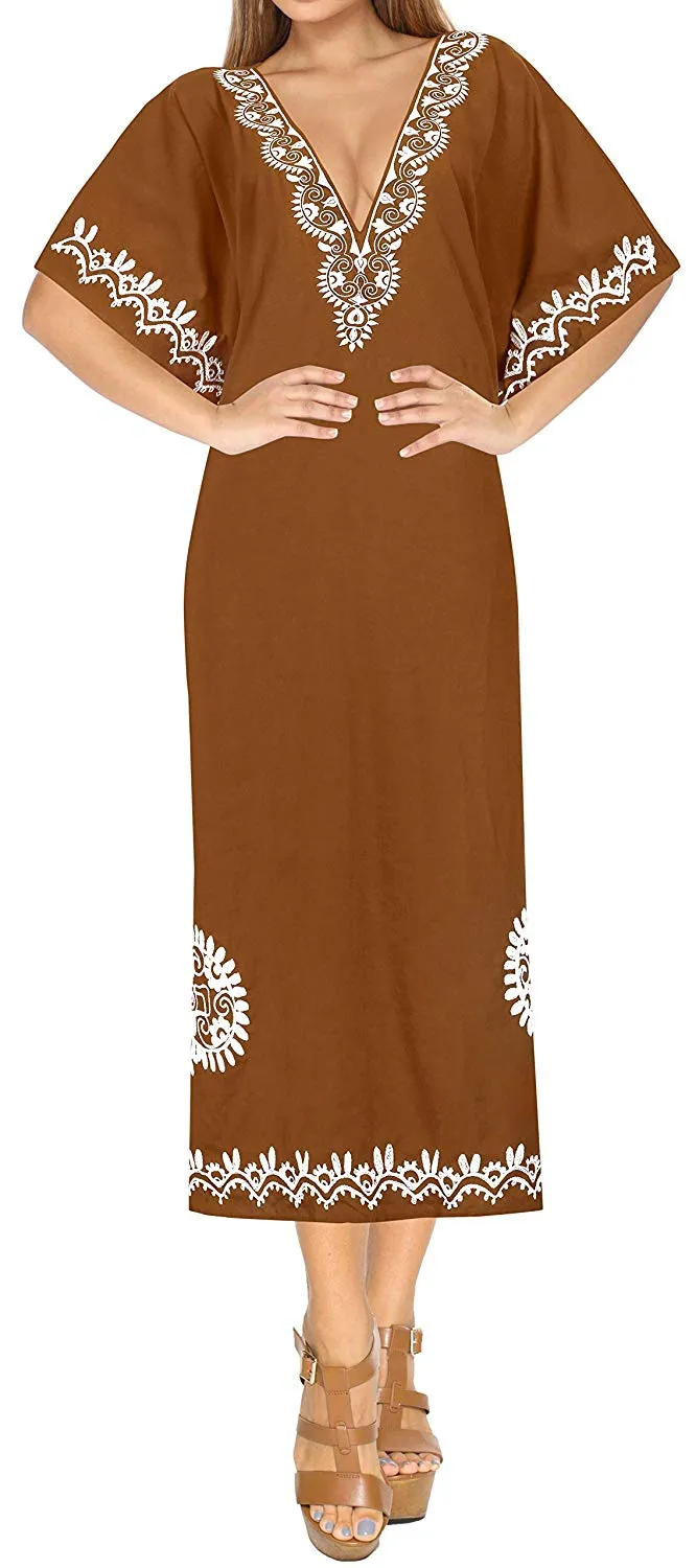 Women's Beachwear Designer Dress Rayon Swimwear Swimsuit Kimono Long Kaftan