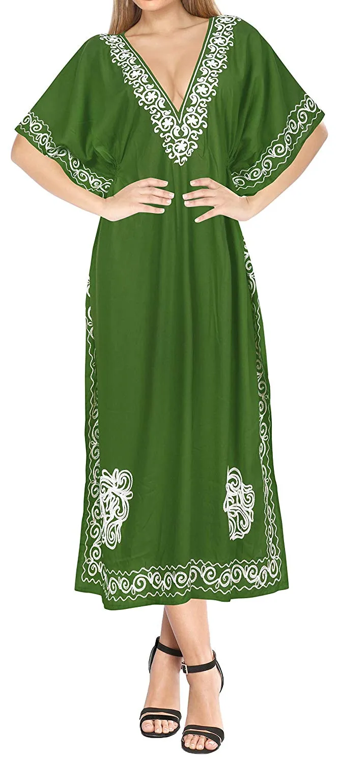 Women's Beachwear Designer Dress Rayon Swimwear Swimsuit Kimono Long Kaftan