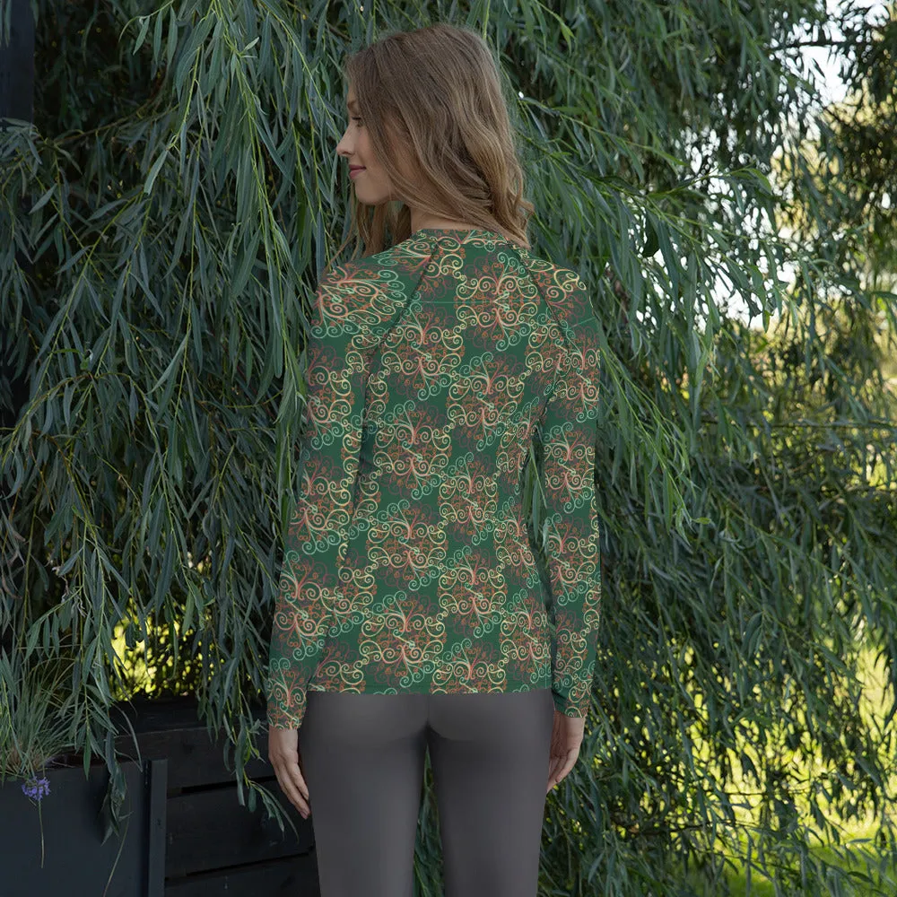 Women's Long sleeve shirt includes  Rash Guard & UPF 50 