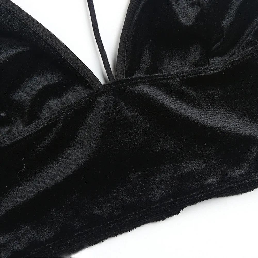 Women's Longline Triangle Bralette Top