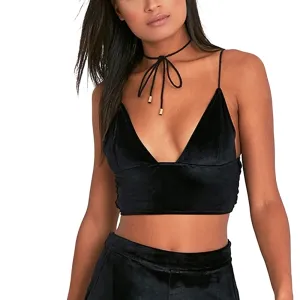 Women's Longline Triangle Bralette Top