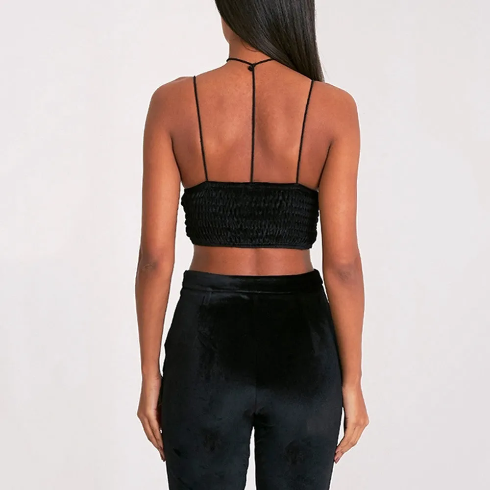 Women's Longline Triangle Bralette Top