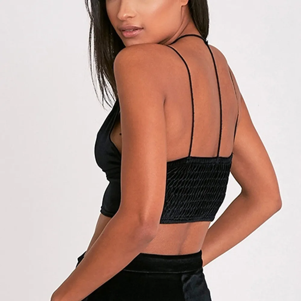 Women's Longline Triangle Bralette Top