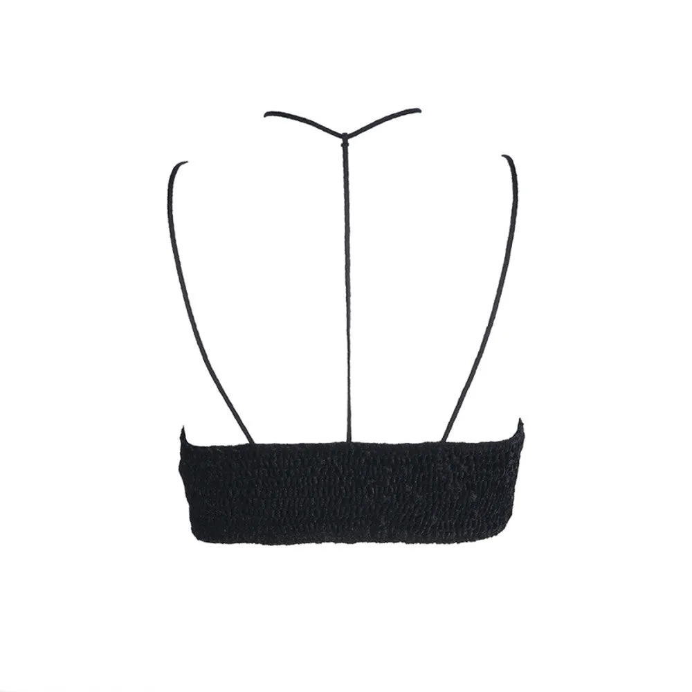Women's Longline Triangle Bralette Top