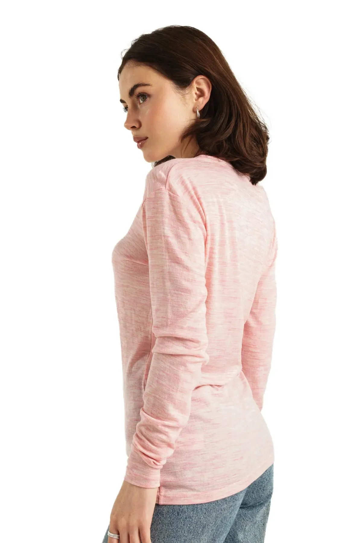 Women's Merino Long Sleeve 165 Pink Heather
