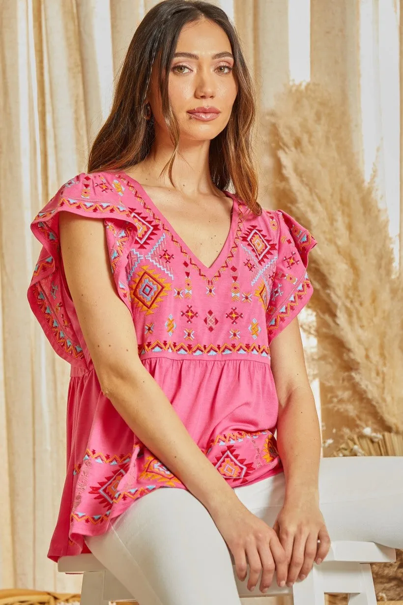 Won't Miss a Thing Embroidered Top