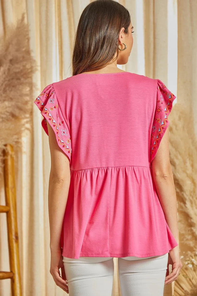 Won't Miss a Thing Embroidered Top