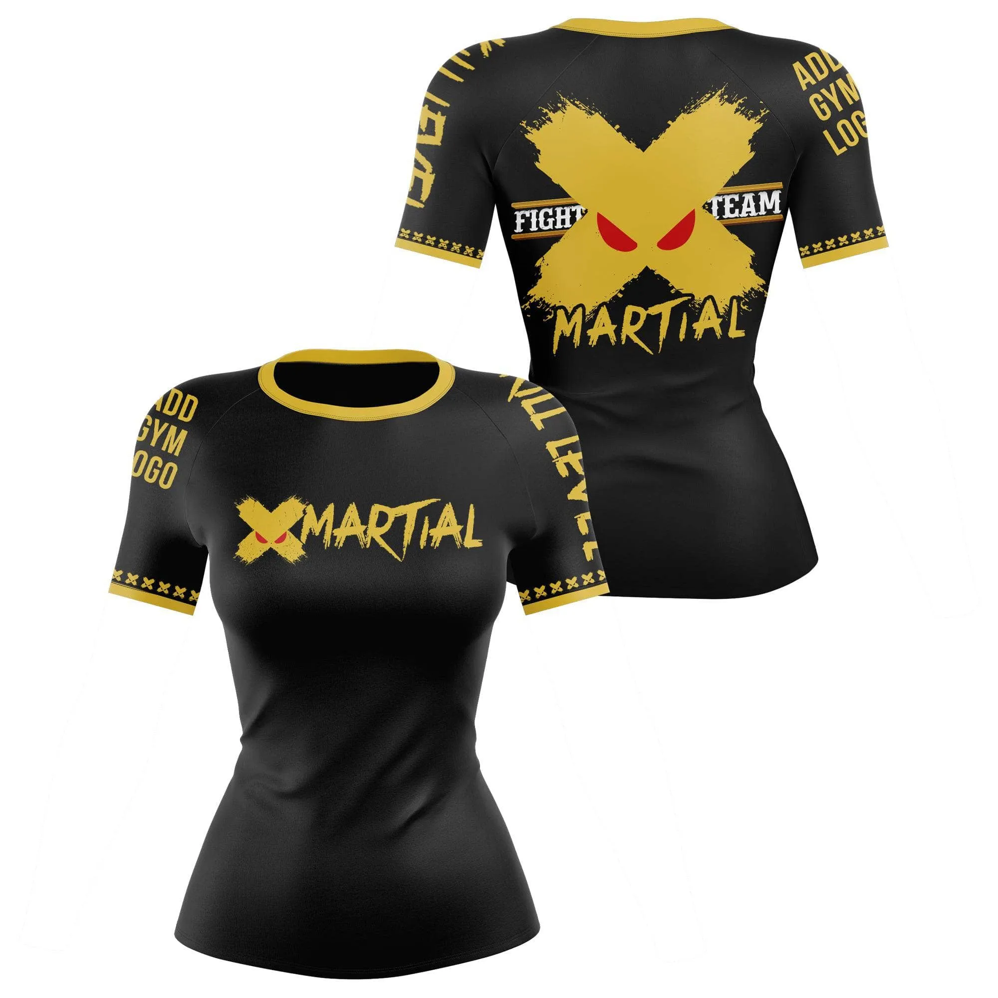 XMartial Kill Level Fight Team Women's BJJ Rash Guard
