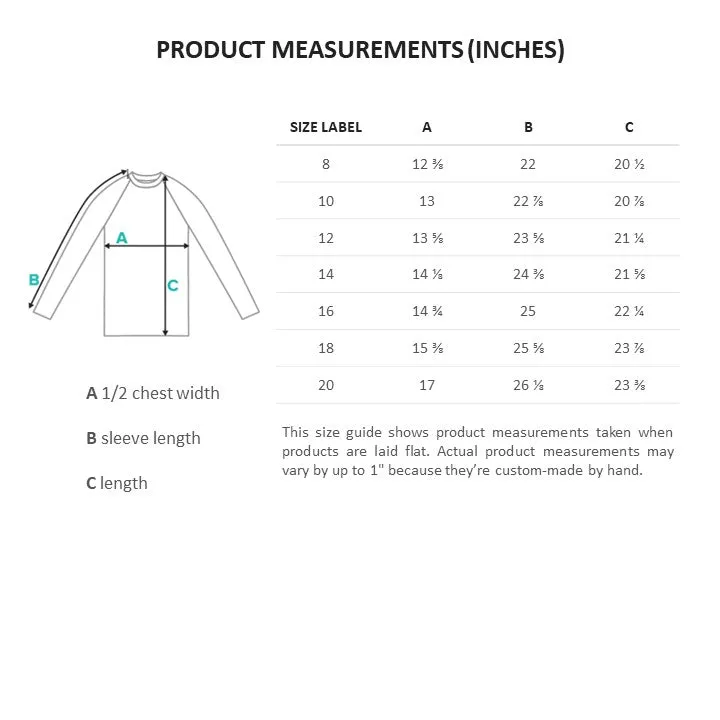 Youth Rash Guard Inside View